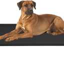 Veehoo Outdoor Elevated Dog Cot Bed, Cooling Raised Pet Bed for Large Dogs, Washable Breathable Mesh Hammock Bed with No-Slip Feet, Indestructible Ground Off Training Platform Cot-42"x30" Black (42.0"L x 30.0"W x 7.0"Th)