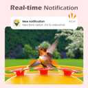 Smart Hummingbird Feeder with Camera Solar Powered, AI Identify, Instant Notification, Leakproof & Ant Moat Bird Feeder with Camera, Hummingbird Feeders for Outdoors, Gift for Bird Lovers (20 oz)