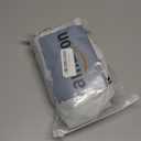 Round Vinyl Fitted Tablecloth with Elastic Edge Waterproof Table Cloth White Marble Wipeable Table Cover Fits 45"-56" Round Tables for Dining Picnic Camping