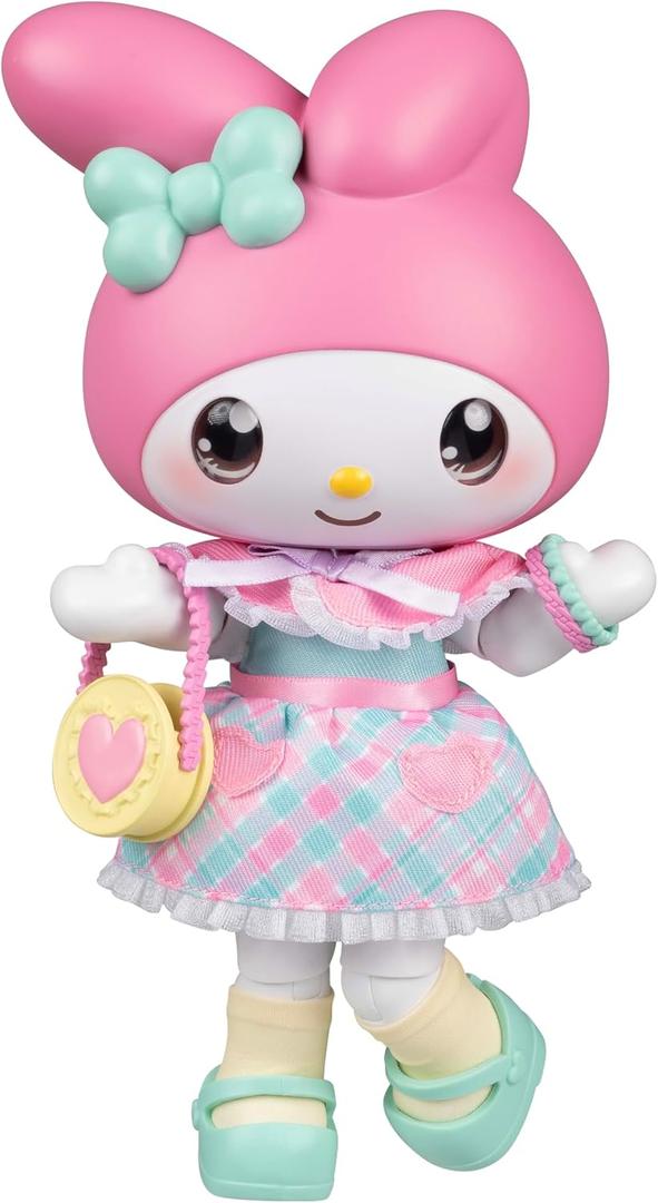 Hello Kitty and Friends Premier 8-Inch Articulated Figure - Classic My Melody Series 1 Poseable Doll - Officially Licensed Sanrio Product - Ages 6+