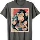 Ramen Japanese Funny Kawaii Monkey Graphic Mens Gifts Anime T-Shirt, 2 XL