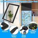 Upgraded WR14X27236 Refrigerator Door Gasket Compatible with GE Refrigerator Door Seal WR14X21221 WR14X21234 Fridge Seal Replacement GTE16DTHCRBB GTS16GSHCRSS Door Gasket Fridge Door Seal Black