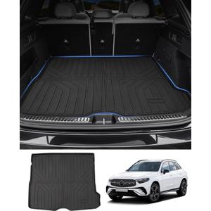 Powerty Trunk Mat Compatible for Mercedes-Benz GLC 2023 2024 2025 2026 Accessories Cargo Mat All Weather Cargo Liner Rear Trunk Mat