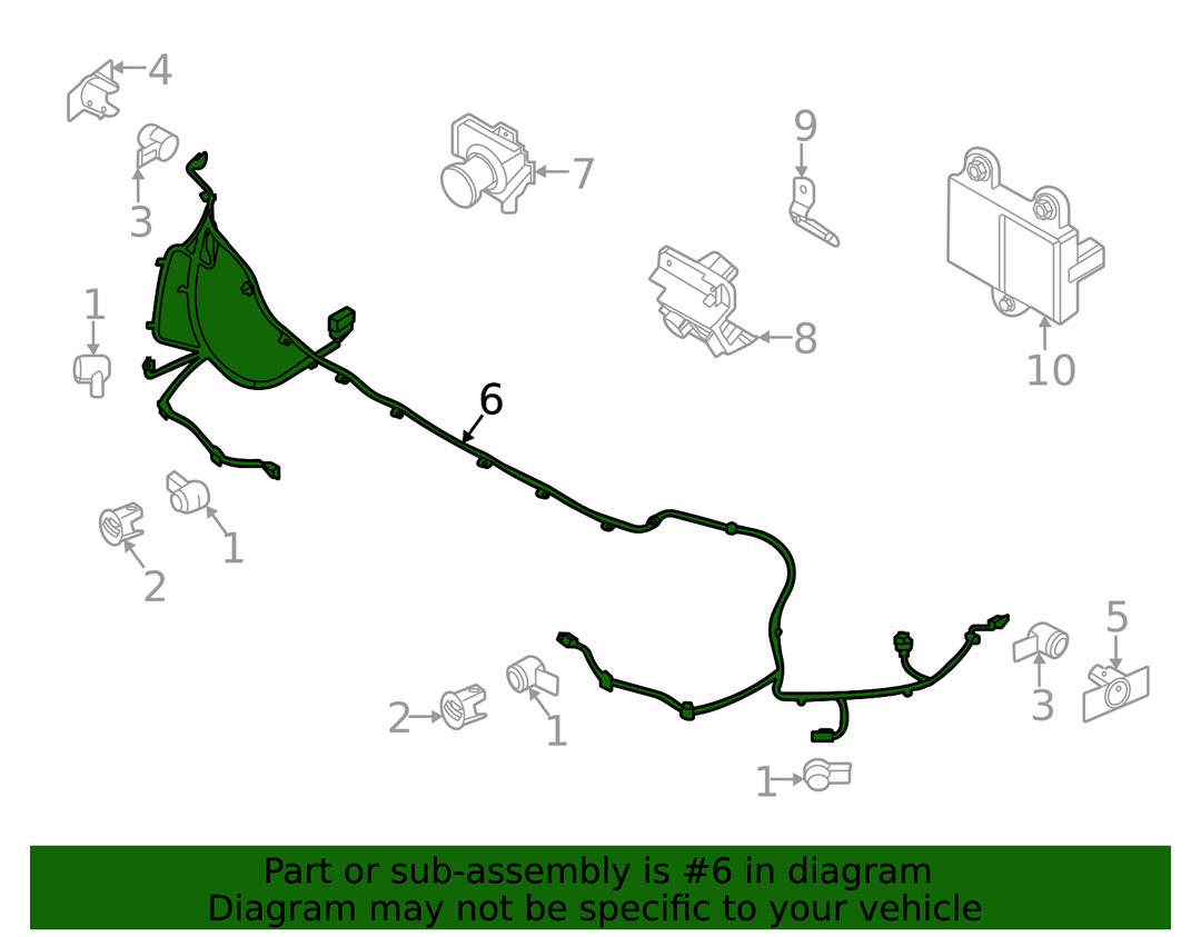 Wire Harness - Ford (PK4Z-15K867-B)
