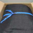 Trampoline Replacement Safety Enclosure Net for 6 Straight Poles Round Frame Trampolines, Breathable and Weather-Resistant Trampoline Net with Adjustable Straps (Net Only)