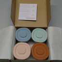 Moonkie Silicone Baby Food Containers | 4 oz Baby Food Storage Jars with Airtight Lids | Reusable Baby Food Jars, Freezer,Microwave and Dishwasher Safe, Perfect for Infant & Toddler