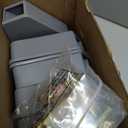 Qualirey 12 Pcs Mice Station with Key Triangle Bait Station Reusable Rodent Trap Bait Box, Keeps Children and Pets Safe Indoor & Outdoor, Bait Not Included, Suitable for Small Mice (Gray)