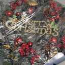 Christmas Wreaths, 12 Inch Christmas Front Door Hanging Artificial Wreath Garland with Balls Bells Gift Box Bow Star for Christmas Decorations Door Window Indoors Outdoors Decor