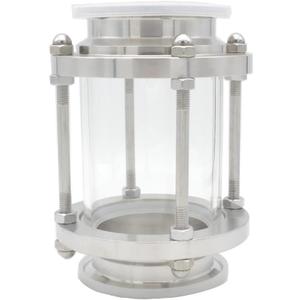 Flow Sight Pipe Glass Diopter 3 Inch Ferrule Tri Clamp SUS304 (Flow Pipe OD 76MM) Flow Sight Pipe Glass Diopter 3 Inch Ferrule Tri Clamp SUS304 (Flow Pipe OD 76MM)