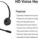 Avaya Headset HD Voice with HIS Adapter Compatible with Avaya 1600, 9600, J100 Series Phones Model, Plus 3.5mm Adapter for Smartphone