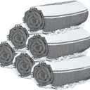 GLAMBURG Peshtemal Turkish Towel Cotton Beach Towels Oversized 36x71 Set of 6, Cotton Beach Towels for Adults, Soft Durable Absorbent Extra Large Bath Sheet Hammam Towel - Black