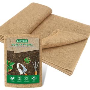 40" x 5 Feet Burlap Fabric Roll  Burlap Fabric by the Yard, Natural Jute Garden Fabric for DIY Crafts, Multipurpose Tree Wrap, Outdoor Plant Cover, Weed Barrier, Landscaping, Rustic Party Decor