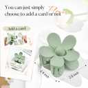 DEEKA Floral Hair Clip - 8 Pack Bridesmaid Proposal Gifts with Floral Card Hair Clips, Sage Green, for Bridesmaids Bachelorette Party Favors