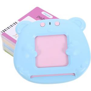 DOITOOL 1 Set Portable Talking Flash Cards Learning for Card with Audiobooks English Spanish Interactive Early Education Machine for Sensory Speech Development