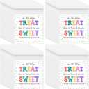 Geyoga 200 Count Treat Bags Teacher Appreciation Gift Thank You Cellophane Bags Self Adhesive for Cookie, 3.9 x 5.1 Inches