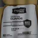 Depend Guards Incontinence Pads for Men, Maximum Absorbency, 104 Count