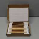 TUNNY 5 Pack Square Solid Cabinet Handles-7.5"/192mm Screw Spacing Brushed Champagne Gold Furniture Hardware Handles for Kitchen Cabinets Bedroom Dresser Wardrobe Cabinet Pulls