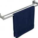 2 pack Miyili 24-Inch Bathroom Double Towel Bar Brushed Stainless Steel Bath Towel Rack Holder Wall Mount, A02N60B