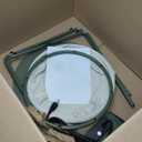 VASAGLE LILEA Collection - Side Table with Charging Station, Round End Table with Fabric Basket, Nightstand with USB Ports, for Living Room, Bedroom, Modern, Forest Green and Cream White ULET228C04