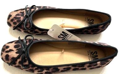 SM NewYork (Steve Madden) Leopard Print Ballerina Flats - Size 11M