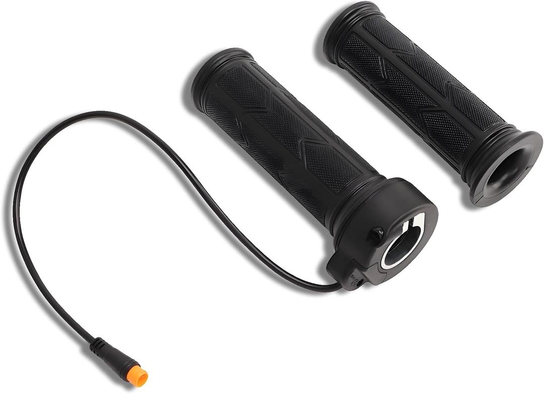 VBESTLIFE Electric Bike Twist Throttle Handle Grips, 1 Pair 3 Pins Connector 192X Accelerator Handlebar Speed Controller Assembly for 22.2mm Handlebar Electric Bikes