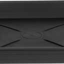 6 Inch 4 Pack Square Plant Saucer Tray, Heavy Duty Plastic Plant Saucers for Indoors Outdoor, Flower Planter Drip Trays for Pots, 6 8 10 12 14 16 18 20 inch, Growing Trays (6"-Black)