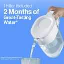 Brita Large Water Filter Pitcher for Tap and Drinking Water, Includes 1 Standard Filter, BPA-Free, Lasts Two Months, 10-Cup Capacity, Bright White