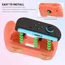 2 x FANPL Grips for Nintendo Switch 2 Joy Con Controller, Ergonomic Design for Switch 2 Joycons Hand Grip with 4 Thumb Grip Caps (2 pack) (Blue-Orange)