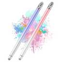 Bopomofo 2PCS Stylus Pens for Touch Screens,Stylus Pen for iPhone/iPad/Tablet Android/Microsoft Surface,Compatible with Touch Screens(White Pink/White Purple) Missing Piece