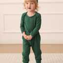 Newborn Baby Boy Clothes Infant Boys Outfits Romper 2-Pack Cute Baby Boy Pants Set Hat 0 3 6 9 12 18 Months (Green)