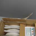 E-far 12-Piece Plates and Bowls Sets, Stoneware Dinnerware Dishes Sets for 4, Kitchen Modern Dining Dishware, Chip & Scratch Resistant, Microwave & Dishwasher Safe, Speckled White