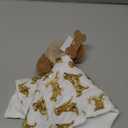 Mud Pie Golden Retriever Woobie Lovey Blanket, Plush Baby Security Blanket with Chime Rattle and Minky Lining