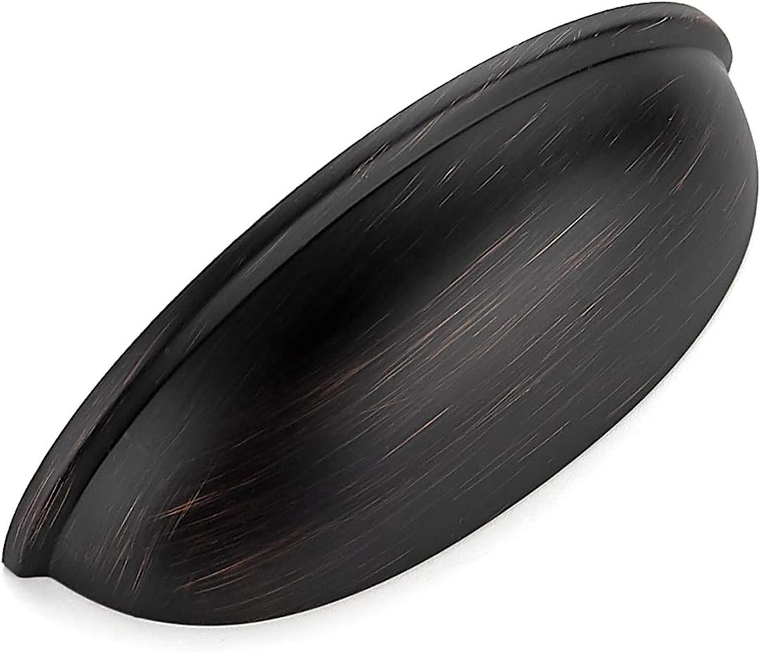 Ravinte 10 Pack 3 inch Drawer Pulls Oil Rubbed Bronze Cabinet Cup Pulls Kitchen Hardware Cabinet Handles Drawer Handles Knobs