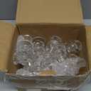 IYOUYA Clear Glass Candlestick Holders 21PCS, 2.1" H Taper Candle Holders Bulk for Pillar Candles, Taper Candles, Glass Candle Holders for Wedding, Party&Festival