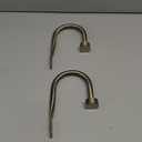 Premium Curtain Holdback, Quality Metal Decorative Curtain Holdbacks with Zinc Alloy Cap Finials,Rust-Proof, Set of 2 Window Curtain Holdbacks,Antique Bronze