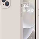 LOVE 3000 Designed for iPhone 14 Case, Premium Silicone with [Soft Anti-Scratch Microfiber Lining] Shockproof Protective Phone Case for Men Women Girls 6.1", Stone