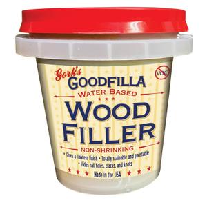 Goodfilla Walnut, 8 oz, Wood and Grain Filler, Stainable, Tintable, Sandable, Zero Waste, Non-Toxic, USA Made