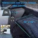 Car Drying Towel  Microfiber Car Towels 1300 GSM  Microfiber Cleaning Cloth (16" x 16") with a Stylish Protective Case  Multi-Purpose