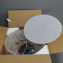 12.6" Modern Close to Ceiling Light with Linen Fabric Drum Shade,3-Light Semi Flush Mount Ceiling Light Fixture,Drum Light Fixtures Ceiling Mount for Kitchen, Bedroom, Bathroom, Living Room, Hallway