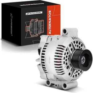 A-Premium Alternator Compatible with Ford F-250 95-96, F-350 95-97, E-450 E-550 Super Duty 2003, E-350 Econoline Club Wagon 95-02 - V8 7.3L - 130Amp 12Volt CW 8-Groove Pulley - Replace# F5UU10300BA