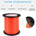 RO6G String Trimmer Line- 5Lb .095 Weed Wacker String-1427FT Echo Weed Eater String for Echo String Trimmer Line,Cordless Weed Wacker String,Most String Trimmer Weed Trimmer (Red Trimmer Line)