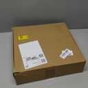 Lamp Shades Set of 2, Drum Lampshade for Table Lamps Floor Lamp, 12" Top X 12" Bottom X 8" High White Large Line Fabric Lamp Shades, Easy Assembly Replacement Lampshades