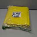 Better Office Products Yellow Plastic 2 Pocket Folders with Prongs, Heavyweight, Letter Size Poly Folders, 24 Pack, with 3 Metal Prongs Fastener Clips, Yellow