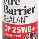 3M Fire Barrier Sealant CP 25WB+, Red Color, One-Component, Gun-Grade, Latex-Based, Intumescent Material, 10.1 fl oz Cartridge (Unit)