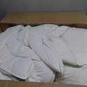 Cosybay Feather and Down Fiber Comforter Twin/Twin XL, Fluffy Duvet Insert, All Season White Cotton Cover Luxury Hotel Bed Comforter with Corner Tabs, Twin Size 68x90 Inches