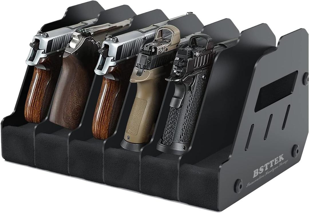 Foam Pistol Rack for Gun Safe | Gun Cabinet Accessories | Storage Organizer Revolver Firearm Handgun Rack Stand Display Holder