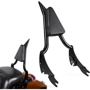 PBYMT Detachable Sissy Bar Passenger Backrest, Touring Quick Release Sissy Bar Backrest, Sissy Bar Fit for Harley Touring Street Glide Road King Road Glide Electra Glide 2009-2024 (Black, 26inch)