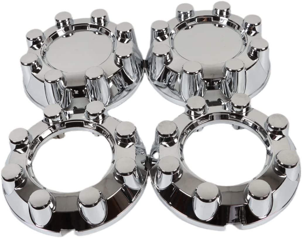 Fit F250 F350 SD 4x4 Chrome Wheel Center Hub Caps 8 Lug Rim Lug Cover Hubs