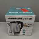 Hamilton Beach Electric Tea Kettle, Water Boiler & Heater, 1.7 Liter, Cordless Serving, 1500 Watts for Fast Boiling, Auto-Shutoff and Boil-Dry Protection, Stainless Steel (40880)