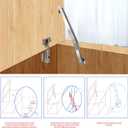 2 Set 250N Lid Support Hinges for Toy Boxes, Heavy Duty Safety Slow Close Hinge for Toy Box Soft Lid Hinges for Wooden Box Trunk Bench Chest